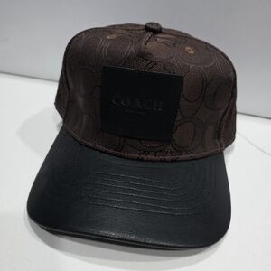 Coach Brown and Black Cap